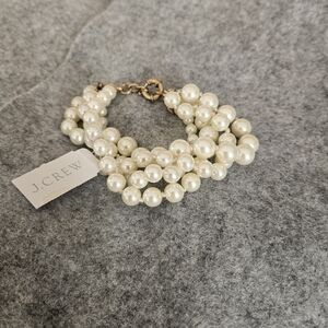 J Crew Multi Strand Pearl Bracelet New!